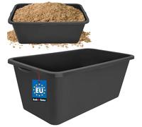 KOTARBAU® Seau à mortier Rectangulaire Noir 60 L