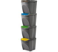 KOTARBAU® Seau de tri des déchets 4 pcs. Poubelle de tri pour la cuisine