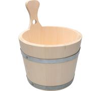 KOTARBAU® Seau pour sauna Seau pour sauna en bois de 5 litres avec poignée pour mélanger l'infusion du sauna