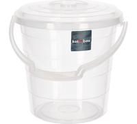 KOTARBAU® Seau transparent avec couvercle Fermeture étanche 10 L