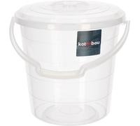 KOTARBAU® Seau transparent avec couvercle Fermeture étanche 15 L