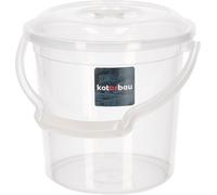 KOTARBAU® Seau transparent avec couvercle Fermeture étanche 5 L