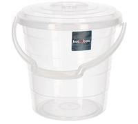 KOTARBAU® Seau transparent avec couvercle hermétique 10 l