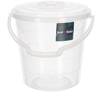 KOTARBAU® Seau transparent avec couvercle hermétique 15 l