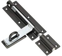 KOTARBAU Serrure à boulon 260 / 16 mm Cadenas Top Torriegel coulisseau de porte Verrou de porte Verrou de porte Noir/argenté