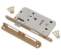 KOTARBAU® Serrure à encastrer pour porte intérieure 72/50 mm Version WC universelle droite et gauche