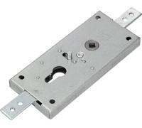 KOTARBAU® Serrure de garage 60 mm acier Serrure de porte de garage Cylindre profilé pour portes basculantes Verrouillage de porte Fermeture de garage Argent