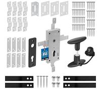 KOTARBAU® Serrure de Garage 60 mm en Acier - Cylindre Profilé pour Portes Basculantes - Quatre Côtés - pour Portail