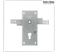 KOTARBAU® Serrure de garage 60 mm en acier Serrure de porte de garage Cylindre profilé pour portes basculantes Verrouillage de porte Fermeture de garage