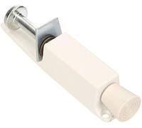 KOTARBAU Serrure de Porte Blanc Solide Support de Porte Butoir de Porte Acier Antirouille Pédale en Caoutchouc Universel Technique de Sécurité (Blanc)