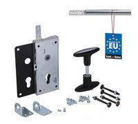 KOTARBAU® Serrure de porte de garage - Serrure de porte de garage - 5 - 400 mm - Serrure de cave - Serrure de porte professionnelle - Serrure de porte de garage - Serrure de porte de garage