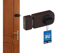 KOTARBAU® Serrure Supplémentaire 50 mm Marron Verrou de Porte à Bouton Tournant Sécurité Supplémentaire sans Cylindre