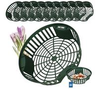 KOTARBAU® Set 10 pièces Panier À Bulbes - ⌀ 265 mm - Vert - Corbeille Plantation Tulipes - Accessoire Plantation Bulbes - Plastique