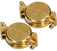 KOTARBAU® Set de 2 raccords borgnes en laiton 10bar GEKA System pour l'obturation de conduites