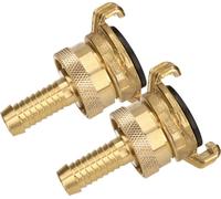 KOTARBAU® Set de 2 raccords rapides 1/2" pour tuyau d'arrosage diamètre 13 mm Rotation 360