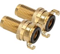 KOTARBAU® Set de 2 raccords rapides 1" pour tuyau d'arrosage diamètre 25 mm Rotation 360