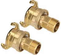KOTARBAU® Set de 2 raccords rapides mâles 3/4" pour tuyau d'arrosage Rotatif à 360