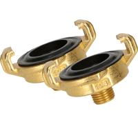 KOTARBAU® Set de 2 raccords rapides système Geka avec filetage mâle 1/4" pour robinet