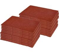 KOTARBAU® Set de 20 tapis abrasifs non tissés moyens 15x23 cm pour le ponçage, le polissage de surfaces