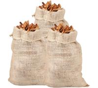 KOTARBAU® Set de 3 sacs en jute pour le jardin pour le compost et autres déchets 95x45 cm Sac en jute Sacs écologiques