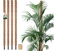 KOTARBAU® Set de 4 tuteurs de mousse pour Monstera Coco Natural ⌀3,2 x 120cm Tuteur de plante Aide à la croissance pour plantes Monstera Tuteur de plante Coco Moss Pole Aide à la croissance Monstera T