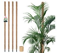 KOTARBAU® Set de 4 tuteurs mousse pour Monstera Coco Natural ⌀3,2 x 180cm tuteur plante Aide à la croissance pour plantes Monstera tuteur plante Coco Moss Pole aide à la croissance Monstera tuteur fle
