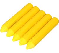 KOTARBAU® set de 5 craies grasses de marquage résistantes à l'eau jaune pour le marquage industriel