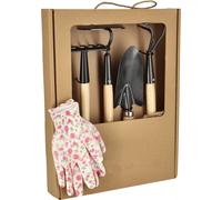KOTARBAU® Set de 5 pelles râteaux scarificateurs binettes gants outils de jardinage