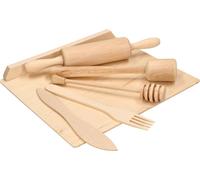KOTARBAU® Set de cuisine Mini ustensiles de cuisine en bois Accessoires de cuisine pour enfants