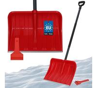 KOTARBAU® Set Pelle à neige pour voiture 44 cm avec manche métallique 133 cm + raclette à glace Set Pelle à neige pour voiture pour déblayer la neige Raclette à vitres pour voiture avec lèvre en caout