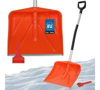 KOTARBAU® Set pelle à neige pour voiture 45 cm avec manche en aluminium 137 cm + gratte-glace Set pelle à neige pour voiture pour déblayer la neige Gratte-glace voiture avec lèvre en caoutchouc Snow S