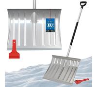 KOTARBAU® Set Pelle à neige pour voiture 50 cm avec manche en aluminium 138 cm + raclette à glace Set Pelle à neige pour voiture pour déblayer la neige Raclette à vitres pour voiture avec lèvre en cao