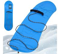 KOTARBAU® Snowboard Enfant - PVC - 68x20 cm - Bleu - avec Corde - Luge à Neige - Traineau a Neige - Luge Enfant - Résistant Léger - Snowboard sans Fixation