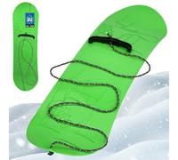 KOTARBAU® Snowboard Enfant - PVC - 68x20 cm - Vert - avec Corde - Luge à Neige - Traineau a Neige - Luge Enfant - Résistant Léger - Snowboard sans Fixation