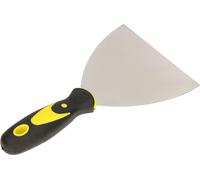 KOTARBAU® Spatule de peintre en acier inoxydable 125 mm Spatule de plâtrier Spatule universelle Gratte pour enlever Couteau à palette avec manche en caoutchouc