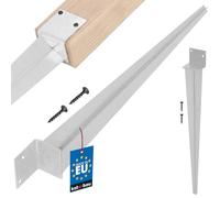 KOTARBAU® Support de poteau à enfoncer - Longueur : 500 mm - Support idéal pour les constructions - Galvanisé