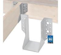 KOTARBAU® Support galvanisé pour poutres 70 mm, Support pour poutres type A, Connecteur de poutres résistant, Supports de poutres en bois, Connecteurs de poteaux, Patte d'ancrage intérieure pour