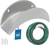 KOTARBAU® Support mural pour tuyau 275x113x1mm Support mural pratique en métal gris