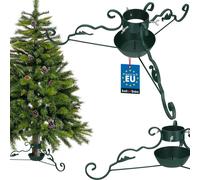 KOTARBAU® Support pour sapin de Noël avec réservoir d'eau en acier Vert Support pour arbre de Noël Support pour arbre de Noël décoratif avec ornement Support pour sapin de Noël Christmas Tree Stand Su