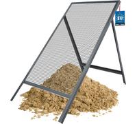 KOTARBAU® Tamis à trous 60 x 120 cm Grille à trous en fil d'acier 10 x 10 mm Tamis en acier Tamis de jardin Tamis de compost Tamis de chantier Tamis de terre