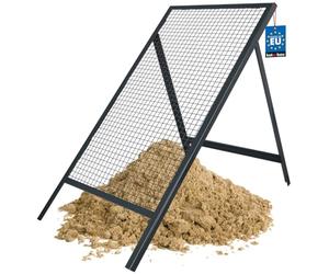 KOTARBAU® Tamis de chantier 60 x 120 cm | Tamis à mortier | Tamis à mailles 20 x 20 mm | Tamis en acier | Tamis Jardinage | Tamis Jardin | Tamis Terre | Tamis Terreau | Tamis Maconnerie | Tamis au sol