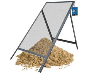 KOTARBAU® Tamis de Chantier 60 x 120 cm | Tamis à mortier | Tamis à Mailles 4 x 4 mm | Tamis en Acier | Tamis Jardinage | Tamis Jardin | Tamis Terre | Tamis Terreau | Tamis Maconnerie | Tamis au Sol