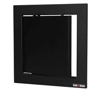 KOTARBAU® Trappe de révision 15 x 15 cm - Pour cloison sèche - En plastique - Noir - Clapet d'entretien - Clapet de service - Clapet de nettoyage