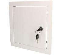 KOTARBAU® Trappe de Visite 20 x 20 cm en métal Blanc Trappe d'inspection Visite placo Plafond Trappe comble trappes