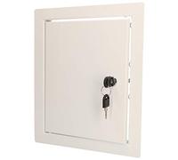 KOTARBAU® Trappe de visite 20 x 25 cm en métal Blanc - Trappe d'inspection pour placo plafond et comble - Trappe de maintenance pour compteurs d'eau et de gaz