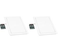 KOTARBAU® Trappe de Visite 20 x 30 cm pour Peinture en Plastique Blanc Trappe d'inspection Porte d’accès placo Plafond trappes (Lot de 2)