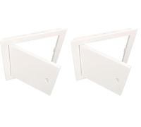 KOTARBAU® Trappe de visite 30 x 30 cm en plastique blanc Trappe d'inspection trappe visite placo plafond trappe comble trappes (Lot de 2)