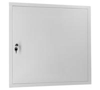 KOTARBAU® Trappe d'inspection 60 x 60 cm pour cloison sèche avec serrure à clé - Boîte à fusibles encastrée - Trappe d'inspection en acier galvanisé - Plaque de plâtre - Blanc