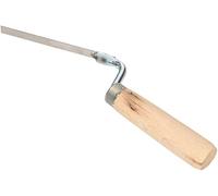 KOTARBAU Truelle à Joint en Acier Inoxydable 10 mm pour jointoiement avec Manche en Bois spatule à Joint Fer Forme à Joint Indispensable pour Le Travail de Joint