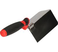 KOTARBAU® Truelle d'angle extérieur en acier inoxydable 120 mm x 60 mm avec poignée en plastique Truelle d'angle Truelle pour travailler les angles extérieurs des murs